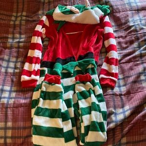 Elf Onesie with bells on Hoodie Medium